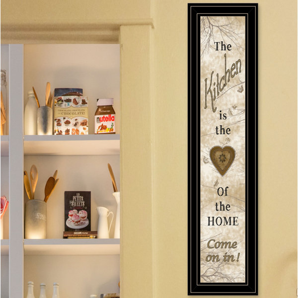 Trinx Vintage Kitchen Framed Wall Art for Living Room, Home Wall Décor